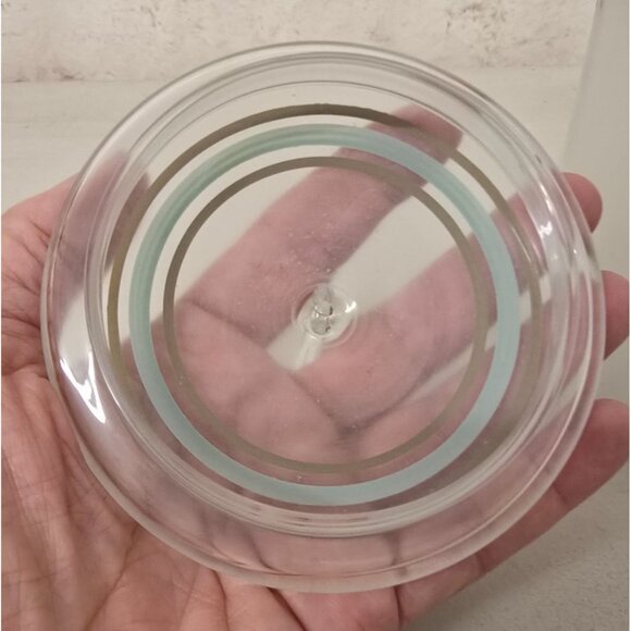 10" Mucha Art Glass Fuchsia Design Satin Glass Canister With Lid - Picture 9 of 12